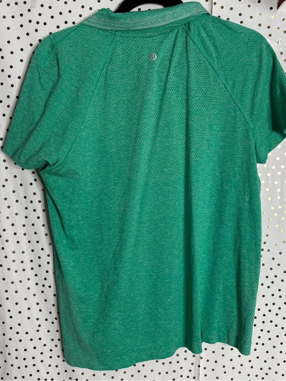 Lululemon Green Short-Sleeve Polo Zip Top